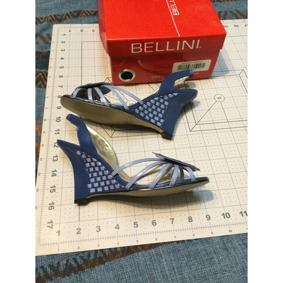Women's Bellini Blue Wedge Heel Sandals Size 6M - Picture 4 of 5